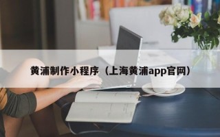 正定黄浦制作小程序（上海黄浦app官网）
