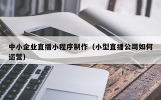 正定中小企业直播小程序制作（小型直播公司如何运营）