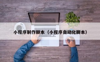正定小程序制作脚本（小程序自动化脚本）